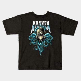 kraken helm Kids T-Shirt